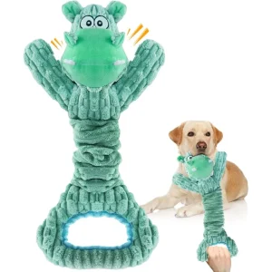 Large Plush Squeaky Toy for Aggressive Chewers