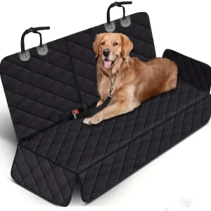 Waterproof Dog Car Seat Cover – Non-Slip Back Seat Protector