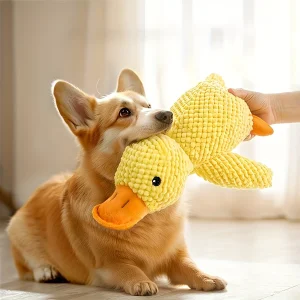 Plush Squeaky Duck Dog Toy for Small & Medium Breeds